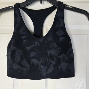Black Grey Zella Womens Patterned Sports Bra XS‎